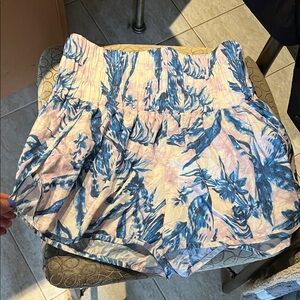 FP Movement by Free People High Waist Shorts - Blue and Lavender